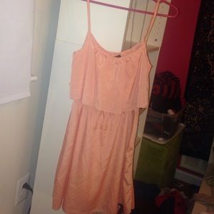 Coral Sleeveless Tank Dress
