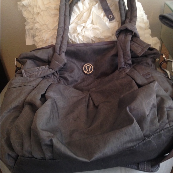 Lululemon Grey Gym Bag