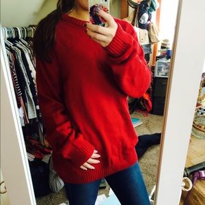 Red sweater