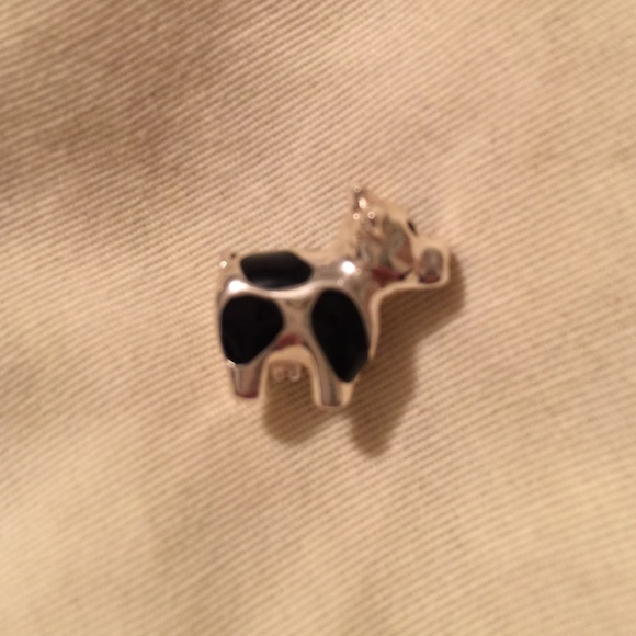 Silver Cow bead/charm