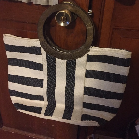 Summer striped tote