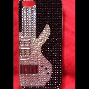 New Guitar Rhinestone IPhone 5 case