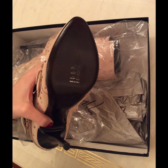 Giuseppe Zanotti Zadina Velour Blush BOOTS - Picture 3 of 4