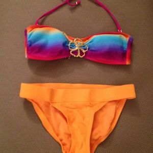 Multi colored Target bikini