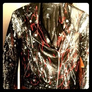 Leather Re-Created Motorcycle Jacket