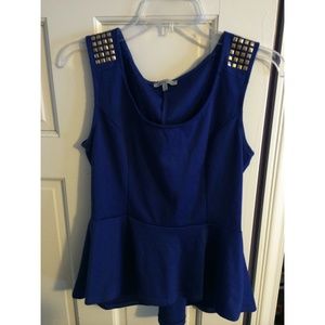 Charlotte Russe peplum tank top