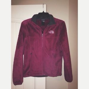 the north face // wine-purple jacket.
