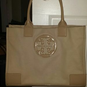 Authentic Tory Burch Canvas Elle Tote
