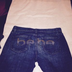 Bebe Rhinestone jeans