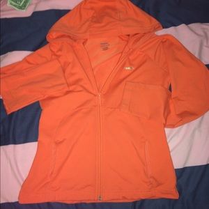 REEBOK WORKOUT/ YOGA JACKET bright ORANGE size M