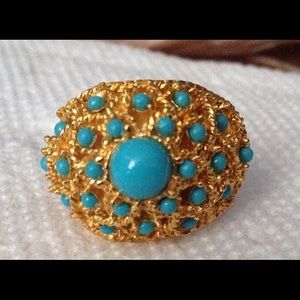 Fashion Cocktail Turquoise Ring