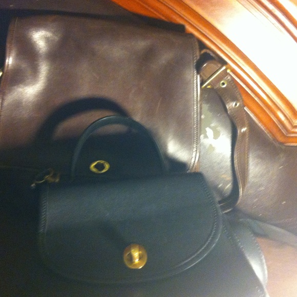 Two coach purse brown and black - Picture 3 of 4