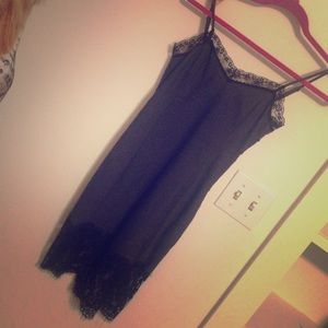 Grey with lace printed dress