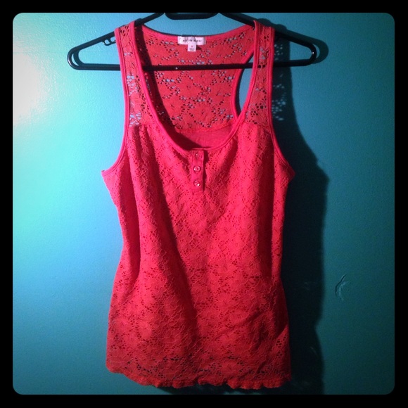 Peachy Lace Tank Top