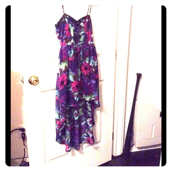 Hi-lo spagetti strap dress