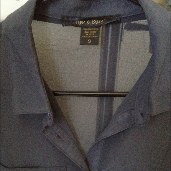 Grey button up blouse top, Small, New condition - Picture 2 of 3