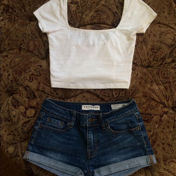 Crop top & shorts