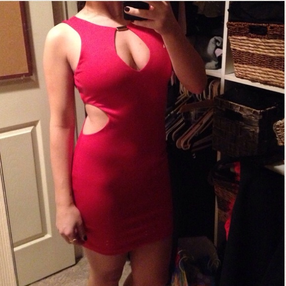 ASOS Dresses & Skirts - !!!Red ASOS cut out dress- !!! size 6