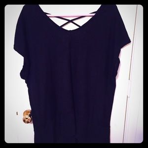 Black top with chiffon bottom