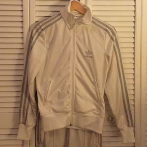 Adidas white jump suit