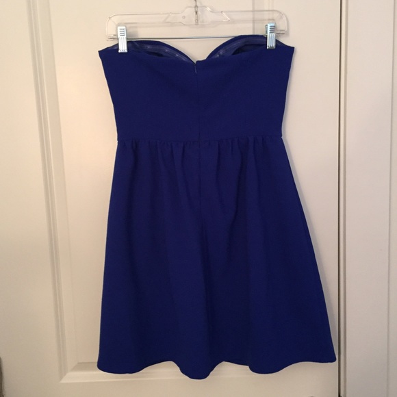 Navy Cut Out Dress - Picture 2 of 4