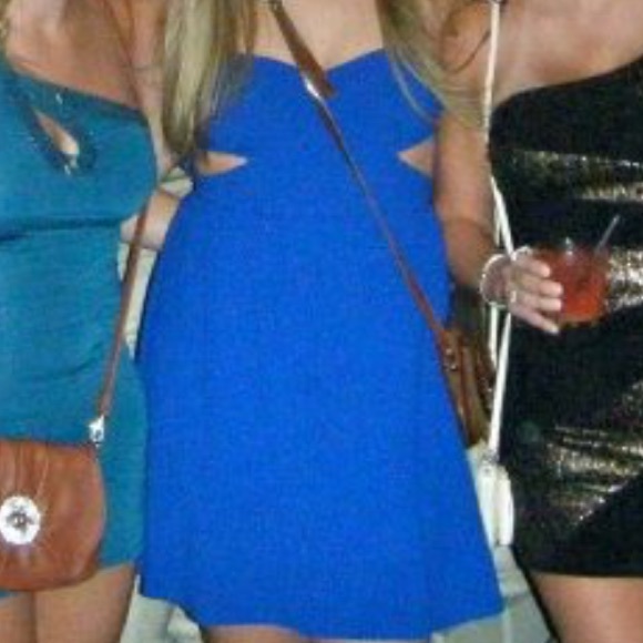 Navy Cut Out Dress - Picture 4 of 4