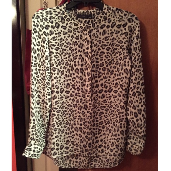 Cheetah print blouse! Worn once.
