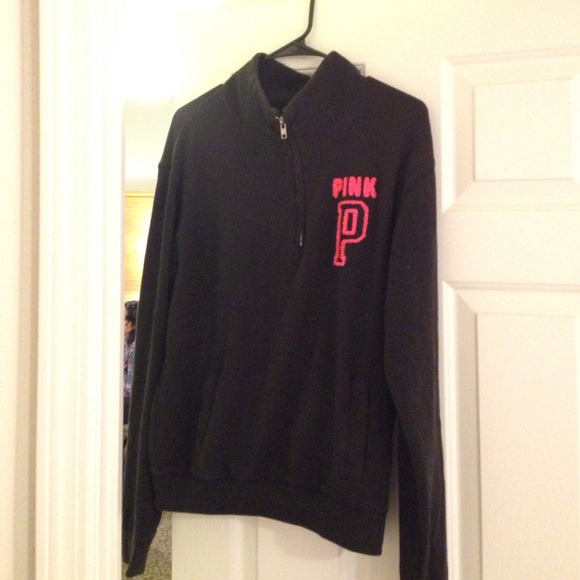 Victoria's Secret black pullover half zip