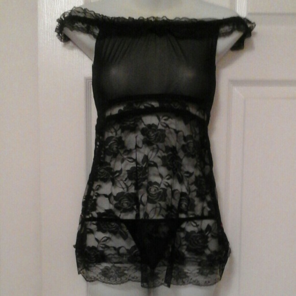2 PCS Black Lingerie NWOT