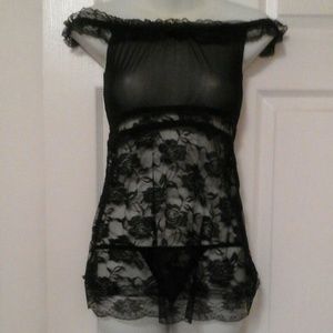 2 PCS Black Lingerie NWOT