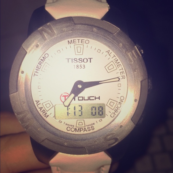 Tissot T-Touch white watch