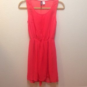 Bright coral dress. Never worn