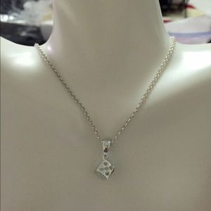 Sterling silver 925 new dice pendant necklace