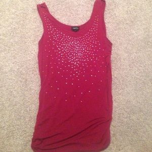 Rue 21 Large ruby sparkly tank top
