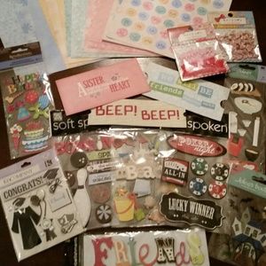 Bundle of scrapbook supplies!