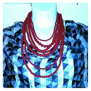 Red 7 strand beads *Make offer*