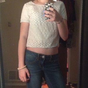White Crop Top
