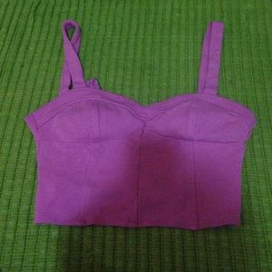 Nollie fuchsia crop top