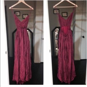 Daily look Crochet bodice maxi dress