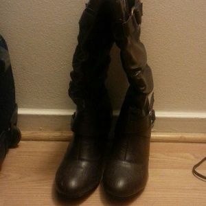 Wide calf Chocolate brown boots