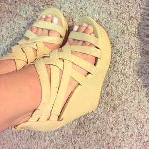 Tan Wedges