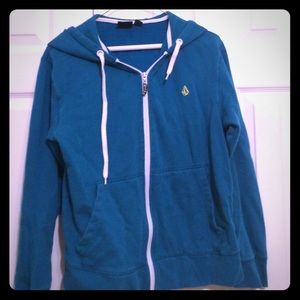 Teal zip hoodie