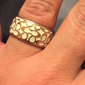 Coach signature ring size 8