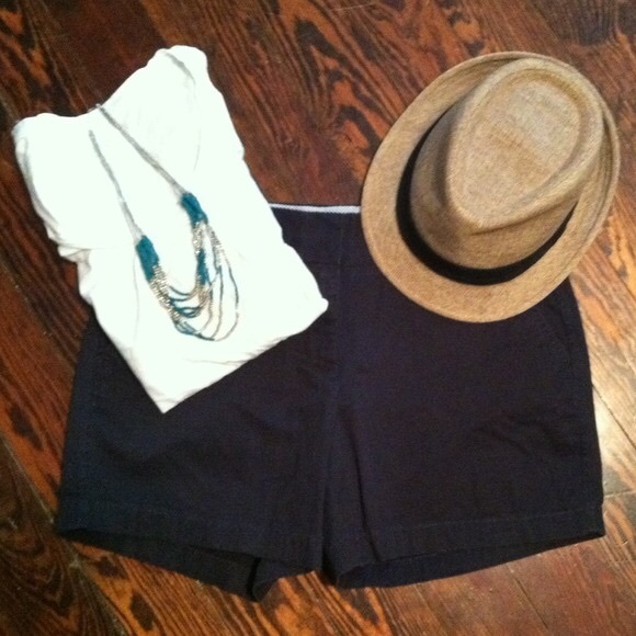 J. Crew Navy Chino Shorts