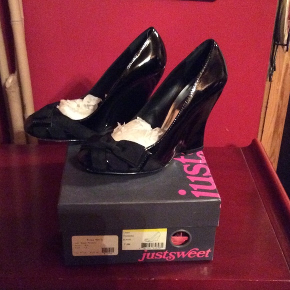 Black wedge heels (Just Sweet Phaedra)