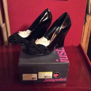 Black wedge heels (Just Sweet Phaedra)