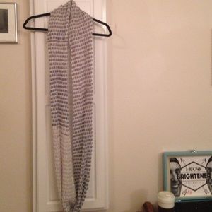 Blue and White Scarf
