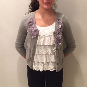 Delicate Flower Cardigan