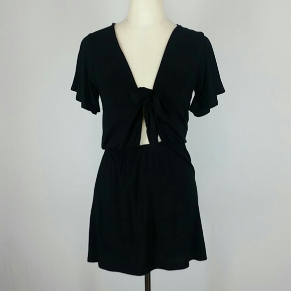 Tie front dress