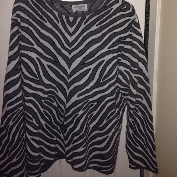 Zebra striped sweater